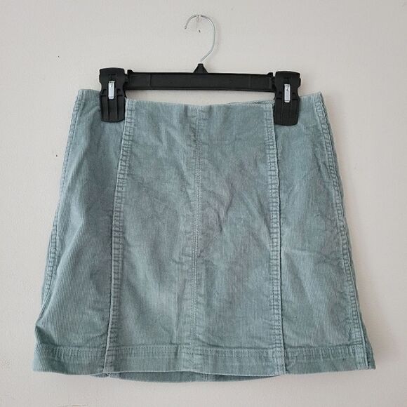 Wild Fable Light Blue Corduroy Mini Skirt 4 - Picture 1 of 7